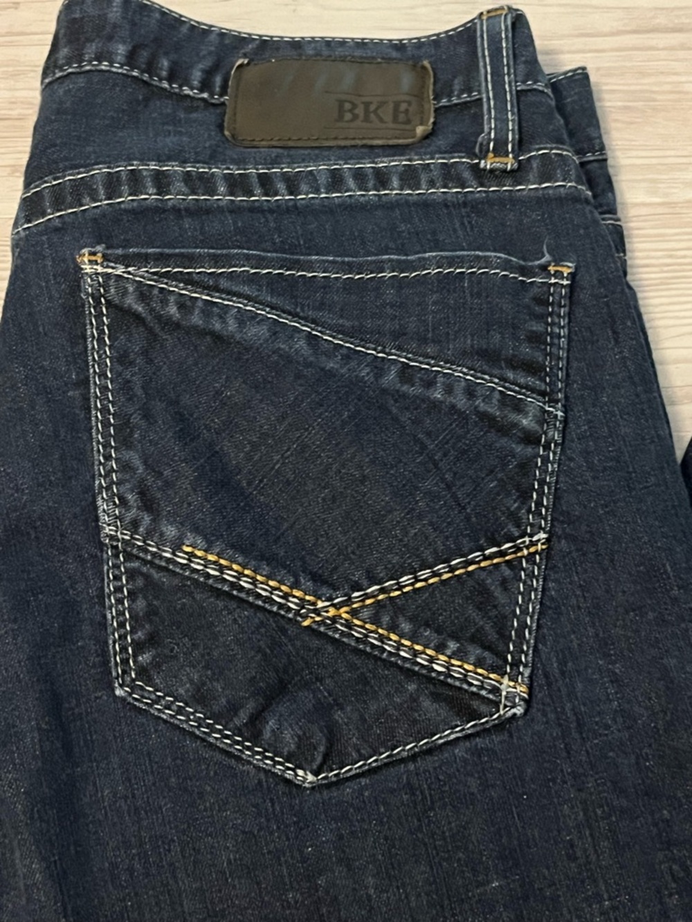 BKE Denim Mens Asher Straight Leg Jeans Size 34 x 31 Excellent Condition